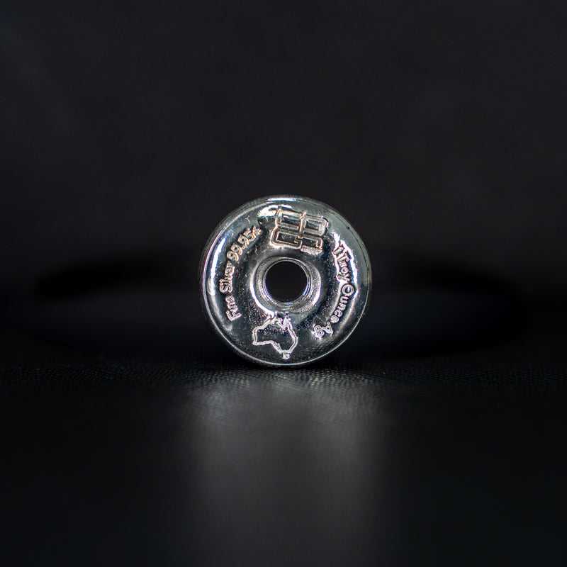 Locally Produced Silver Donut Bar 1oz