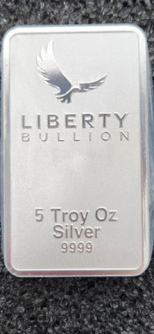 Liberty Bullion Minted Silver Bar 5oz