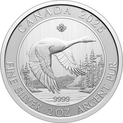 2025 Royal Canadian Mint Goose Silver Coin 2oz