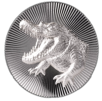 Scottsdale Mint Crocodile Silver Stacker Round 1oz