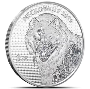 Zombucks World NecroWolf Silver Round 1oz