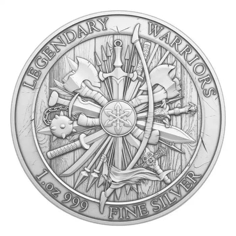 Legendary Warriors William Wallace Silver Round 1oz
