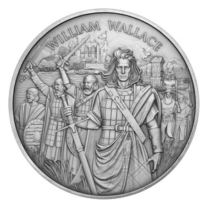 Legendary Warriors William Wallace Silver Round 1oz