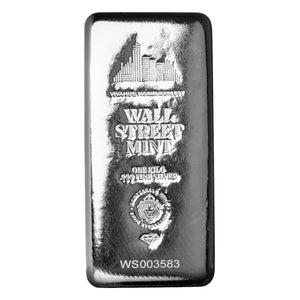 Wall Street Mint Cast Silver Bar 1kg (IN STOCK)