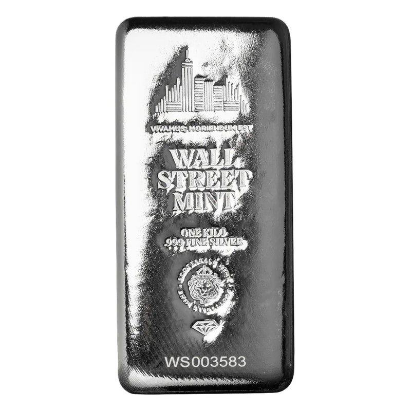 Wall Street Mint Cast Silver Bar 1kg