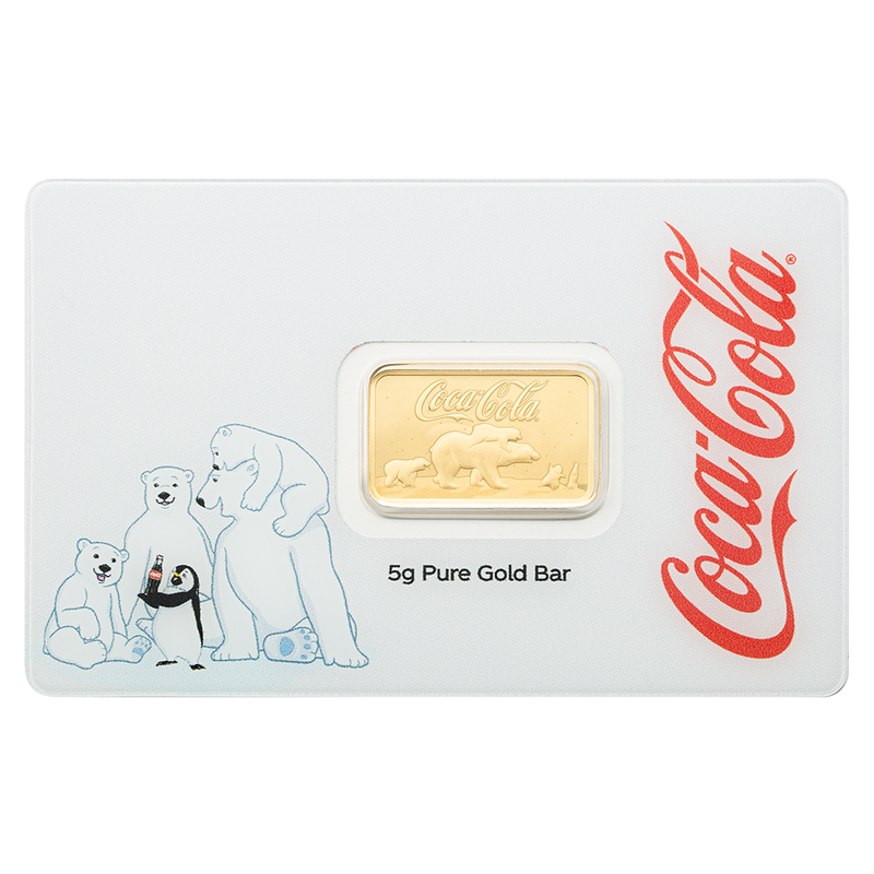 PAMP Coca-Cola® Holiday Polar Bears 5g Gold Bar
