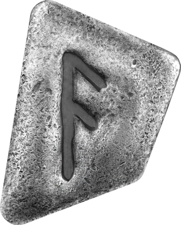 2023 Germania Mint Silver Rune Ansuz Cast Bar 1oz