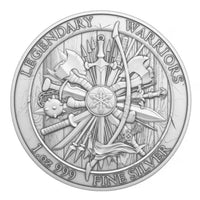 Legendary Warriors Julius Caesar Silver Round 1oz