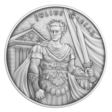 Legendary Warriors Julius Caesar Silver Round 1oz