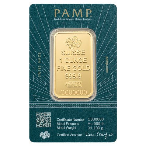 PAMP Lady of Liberty Gold Minted Bar 1oz