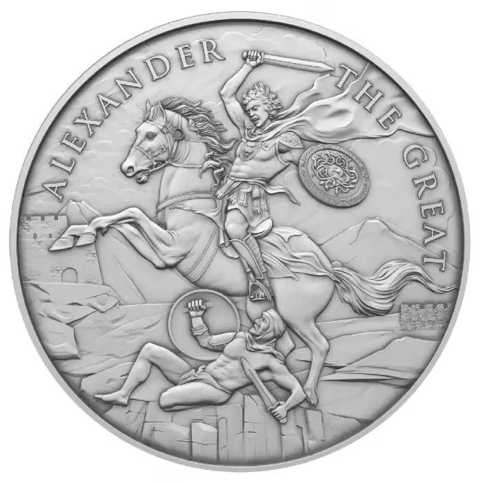 Legendary Warriors Alexander The Great Silver Round 1oz