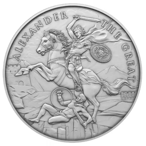 Legendary Warriors Alexander The Great Silver Round 1oz