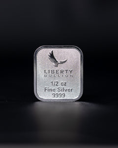 Liberty Bullion Minted Silver Bar 1/2oz