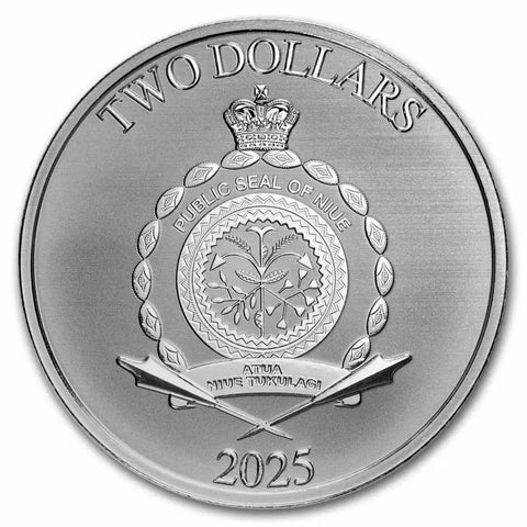 2025 Niue $2 Disney Scrouge McDuck Silver Coin 1oz