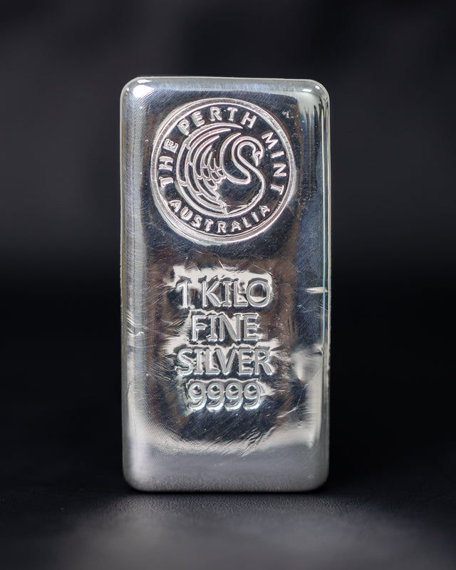 Perth Mint Silver Cast Bar 1kg
