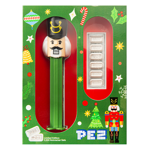 Pez Silver Nutcracker Dispenser 6x5g