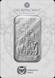 Royal UK Mint Silver Norse Gods Thor Minted Bar 1oz