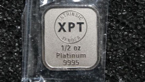 Intrinsic Tender XPT Minted Platinum Bar 1/2oz