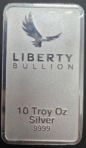 Liberty Bullion Minted Silver Bar 10oz