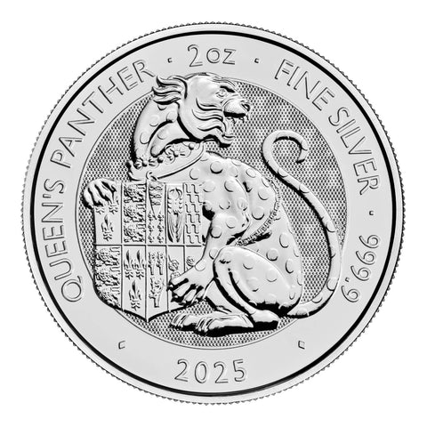 2025 Royal UK Mint Silver Tudor Beast The Queen's Panther Coin 2oz