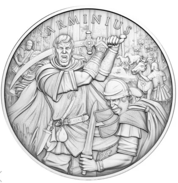 Legendary Warriors Arminius Silver Round 1oz